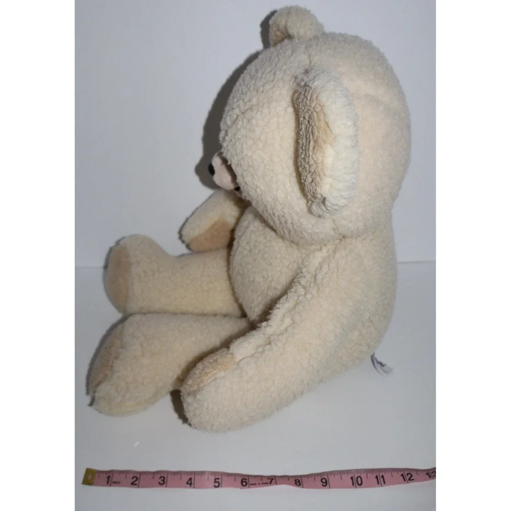Vintage 1986 Russ Berrie Snuggle Large Plush Bear Mascot Item 3147 Korea Cream